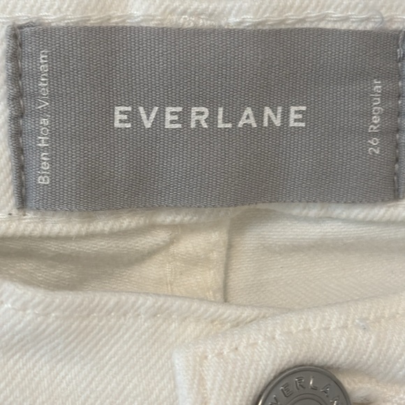 EVERLANE White Jeans Skinny Mid-Rise Stretch Size 26 Regular - Picture 6 of 7